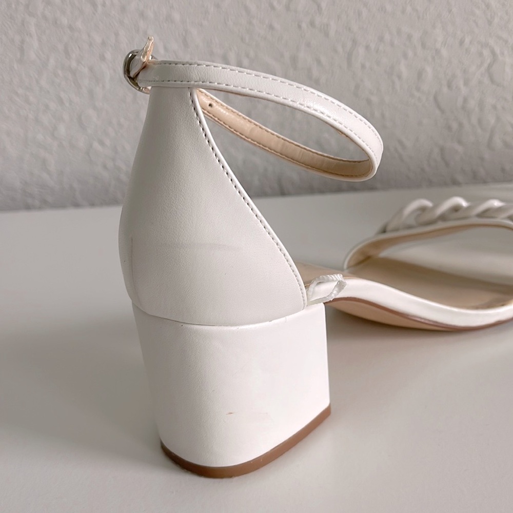 Nine West White Block heels - Picture 6 of 10